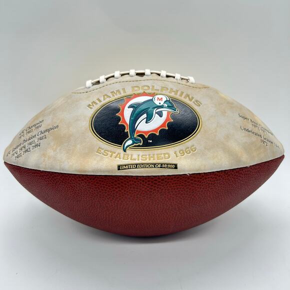 Miami Dolphins NFL Super Bowl Champions Limited Edition‎ Football Souvenir - Picture 2 of 10